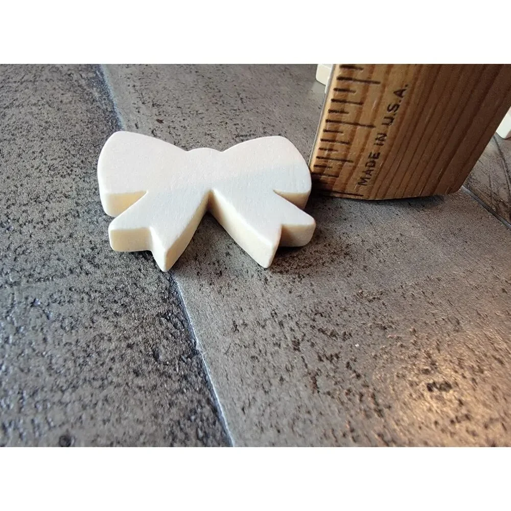 Wooden Unfinished Mini Bow Cutouts Set Of 8 Baby Shower Cheer Bow Embelishment
